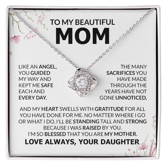 To My Beautiful Mom  I'm So Blessed Necklace, Mom Gift, Mom Necklace, Mom Birthday Gift from Daughter, Mom Gift from Son, Mother's Day Gifts