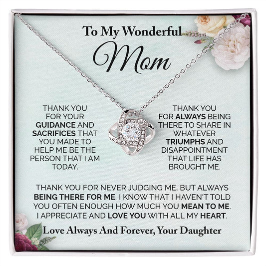 To My Mom Necklace, Mother's Day Gift From Daughter, Mother's Day Gift From Son, Mom Gift From Son, Mom Necklace, Birthday Gift, Mother's Day Necklace, Mom Christmas Gift