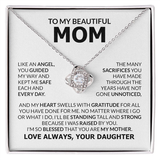To My Beautiful Mom  I'm So Blessed Necklace, Mom Gift, Mom Necklace, Mom Birthday Gift from Daughter, Mom Gift from Son, Mother's Day Gifts