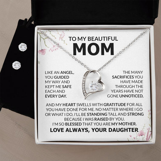 To My Beautiful Mom  I'm So Blessed Necklace, Mom Gift, Mom Necklace, Mom Birthday Gift from Daughter, Mom Gift from Son, Mother's Day Gifts, Forever Love Necklace