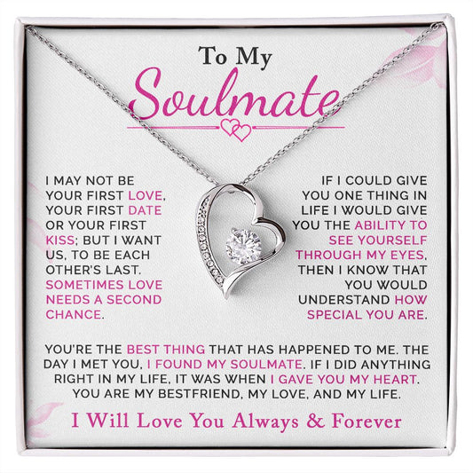 TO MY SOULMATE |   FOREVER LOVE NECKLACE  | FOREVER IN MY HEART