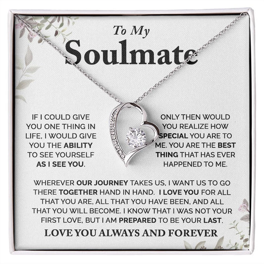 Forever Love Necklace To My Wife Necklace, Anniversary Gift For Wife or Birthday Gift For Wife
