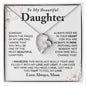 Gift for Daughter from Dad, To My Daughter Necklace, Daughter Gift from Dad, Daughter Birthday Gift, Daughter Graduation Gift,  Daughter  Christmas Gift